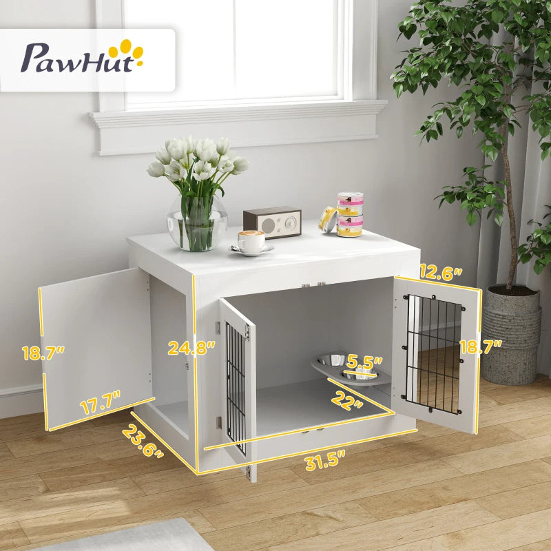 Transform Your Pet's Space with the PawHut Dog Crate Furniture