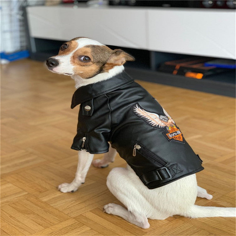 Pet Small Leather Jacket