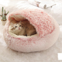 2 In 1 Dog Soft Long Plush Pets Bed