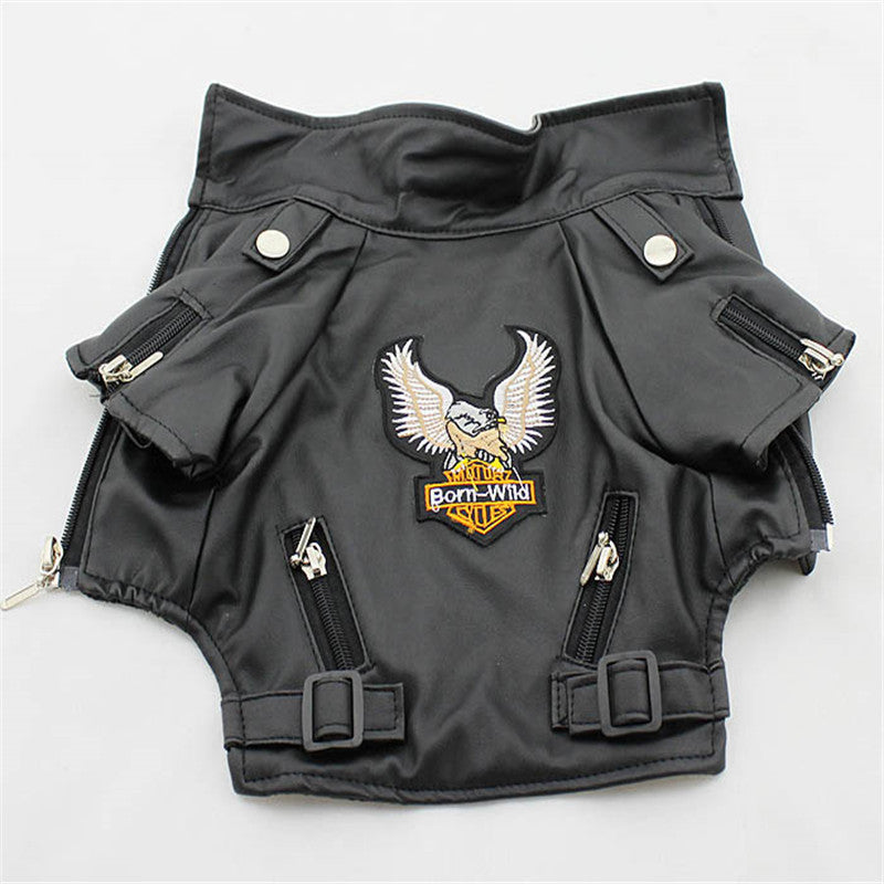 Pet Small Leather Jacket