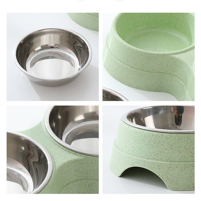 Double Pet Feeding Bowls