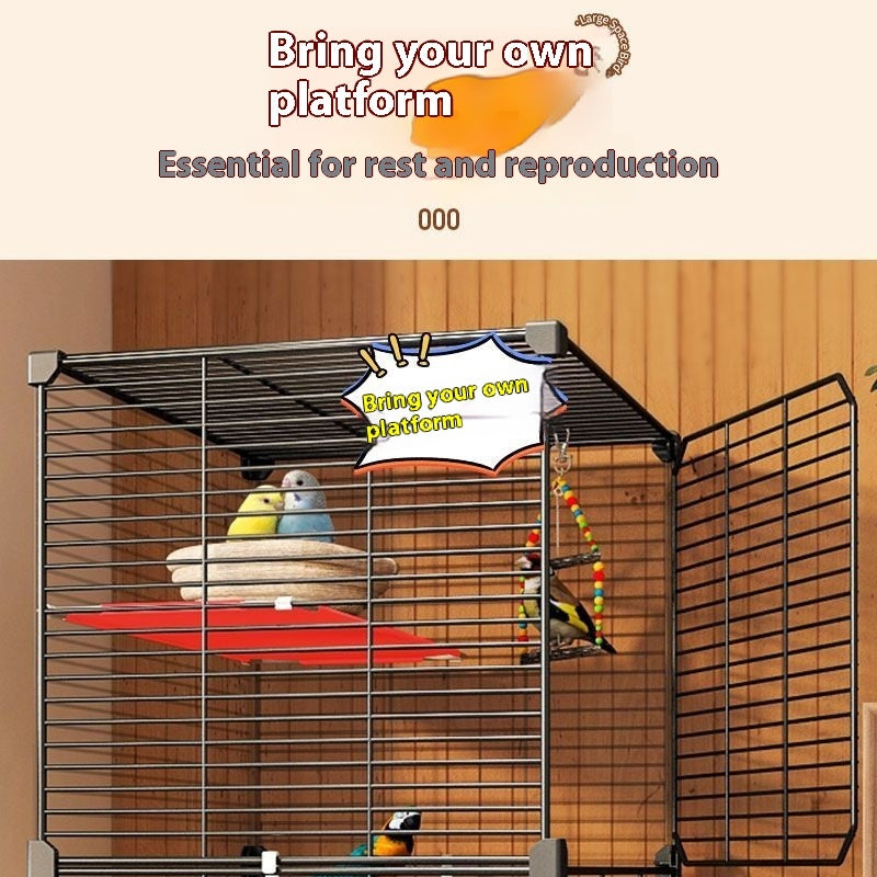 Parrot Cage Splash-proof Home Ecological Villa