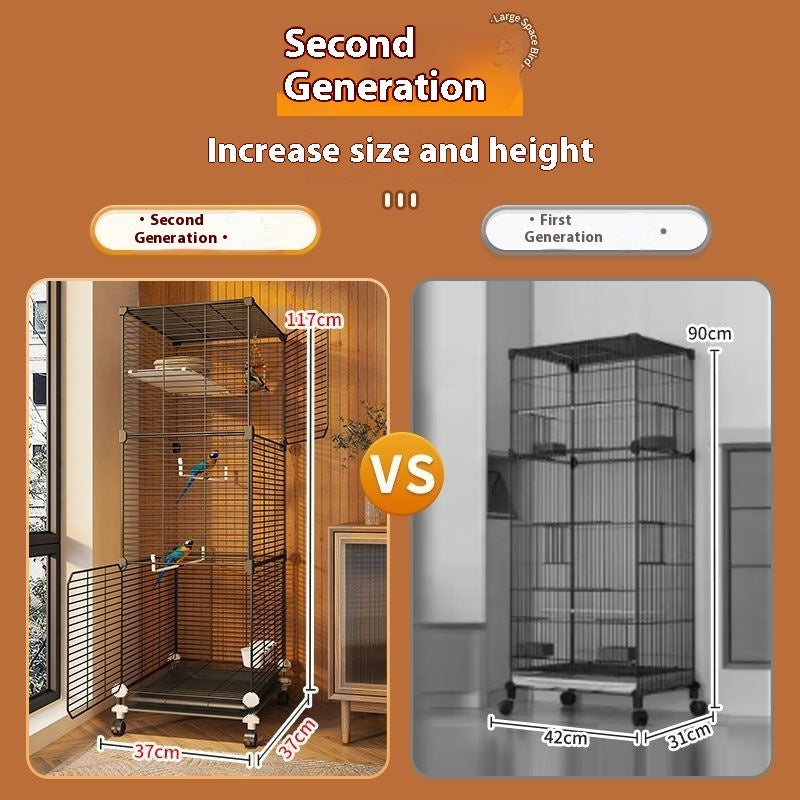 Parrot Cage Splash-proof Home Ecological Villa
