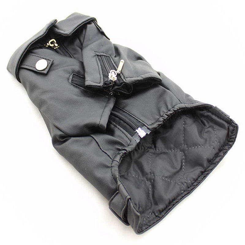 Pet Small Leather Jacket