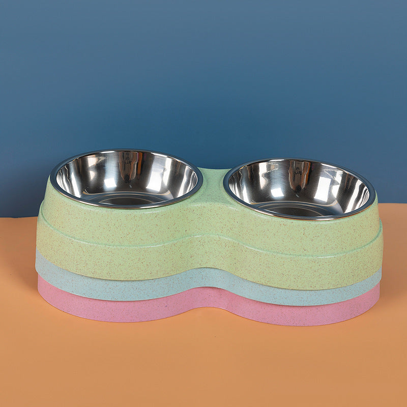 Double Pet Feeding Bowls