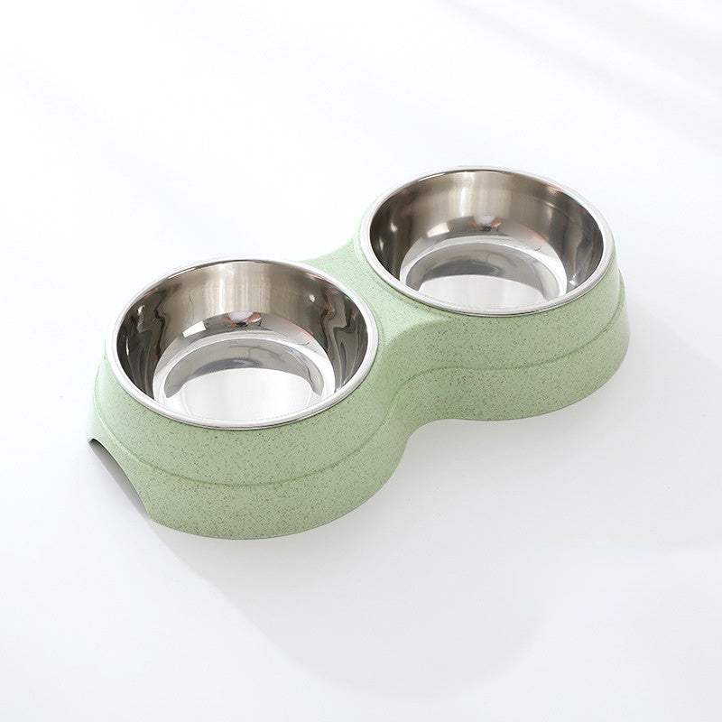 Double Pet Feeding Bowls