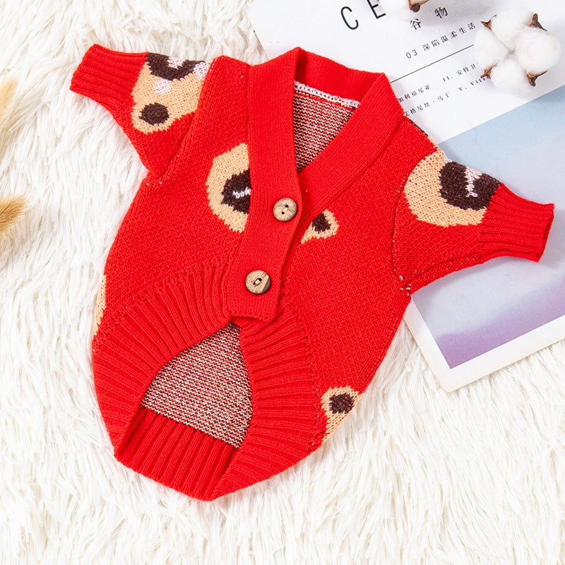 Pet Small Dog Cute Casual Sweater