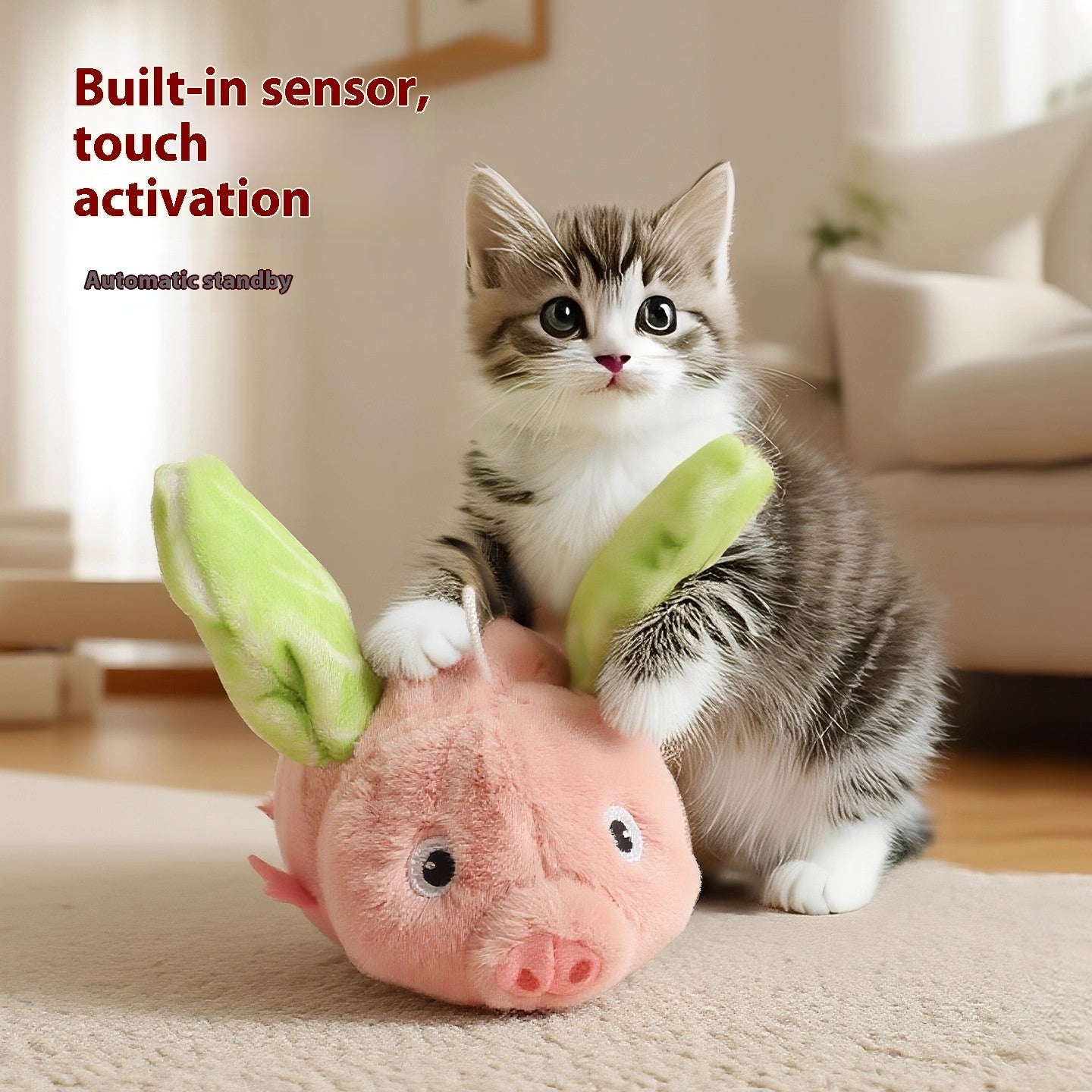 Electric Pig Simulation Cat Toy