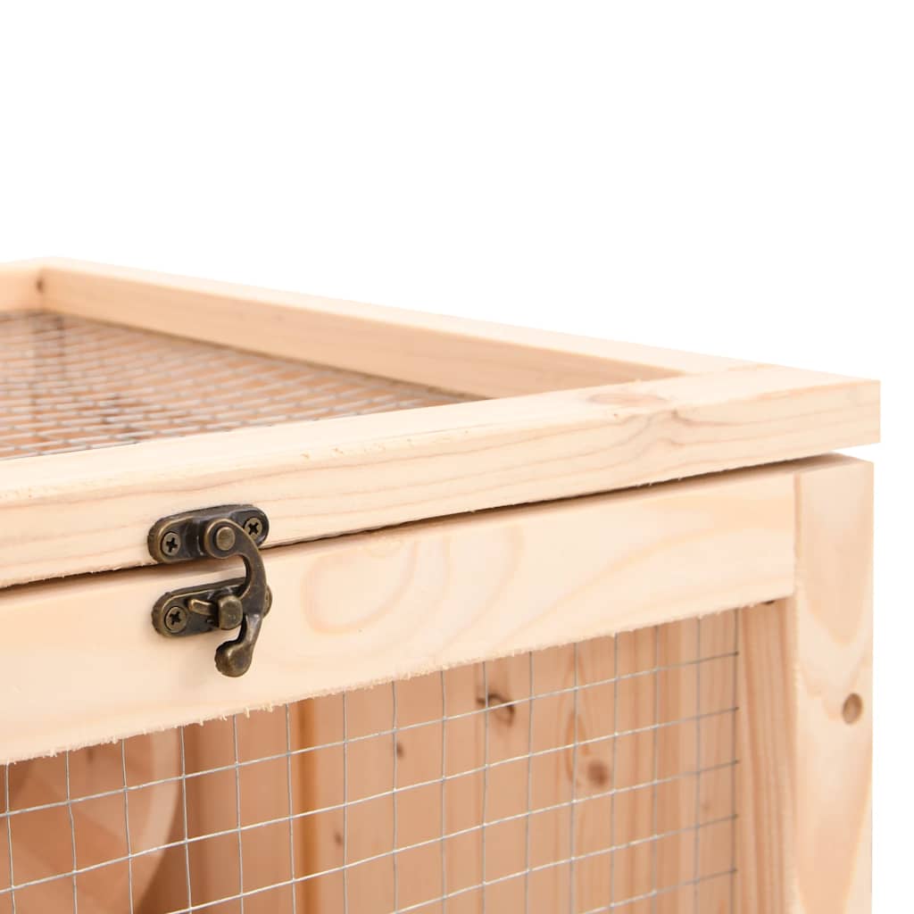 Hamster Cage 81x40x60 cm Solid Fir Wood