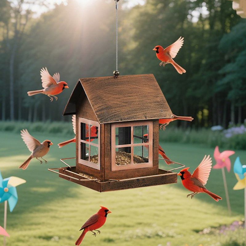 Bird Feeder Outdoor Hanging Metal