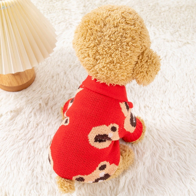 Pet Small Dog Cute Casual Sweater