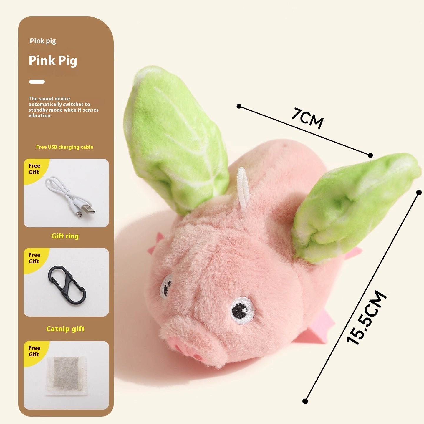 Electric Pig Simulation Cat Toy