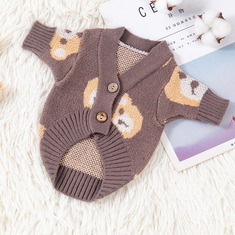 Pet Small Dog Cute Casual Sweater