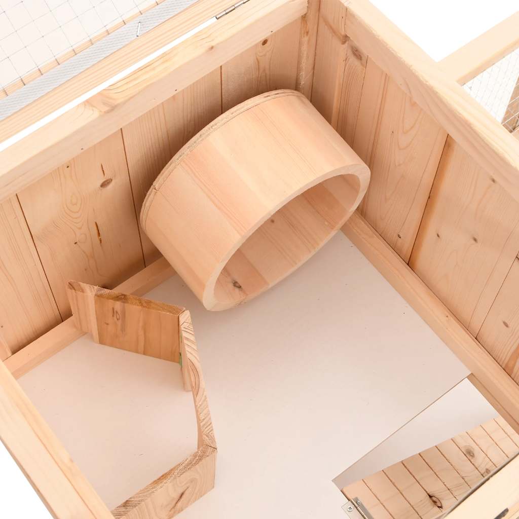 Hamster Cage 81x40x60 cm Solid Fir Wood